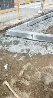 Construcción acera · Barcelona · 2025
